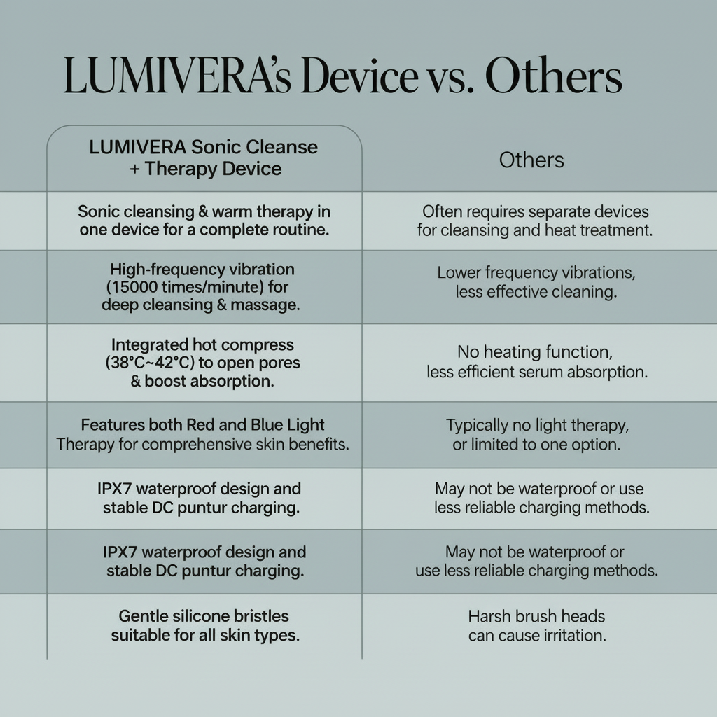 LUMIVERA™ Sonic Cleanse + Warm Therapy Device